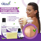 Tinea Versicolor Full Body Value Pack - Targeted Relief Liquid (15mL) + 1 Anti-Itch Soap | Natural Ingredients for Ringworm, Can
