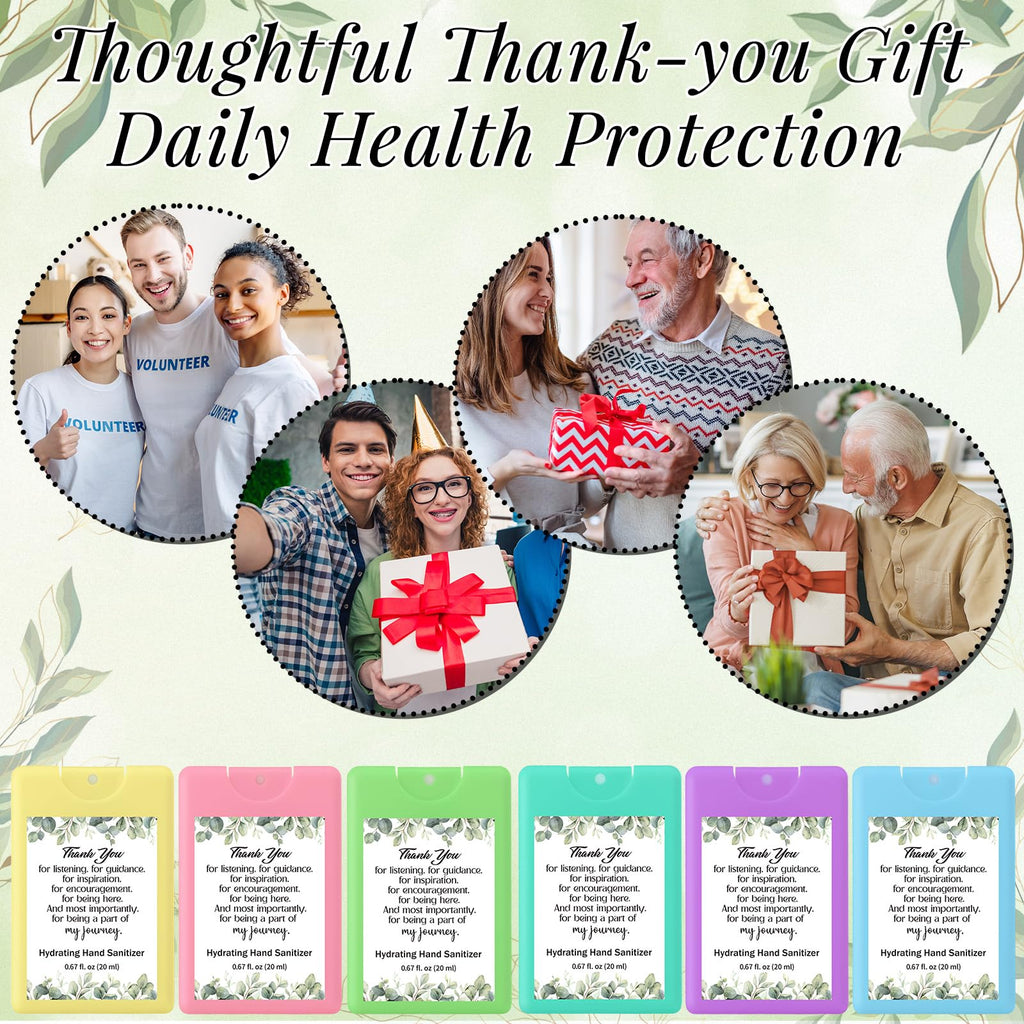 Dansib 24 Pack Mini Hand Sanitizer Spray Appreciation Inspirational Gifts Bulk Hydrating Hand Sanitizers Travel Size Thank You G