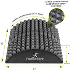 ProsourceFit Arched Back Stretching Spike Orthopedic Traction Device & Lower Lumbar Massage Support, Black