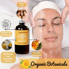 Organic Botanicals, Calendula Oil Organic for Skin- Trauma Skincare from Local Infused Calendula Flowers, Eczema Oil, Certified