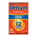 Delsym Cough Relief Medicine, Powerful Cough Relief for 12 Good Hours, Cough Suppressing Liquid, 1 Pharmacist Recommended, Orang