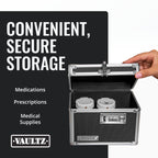 Vaultz Medicine Lock Box - 5 x 7 x 5 Inches - Secure Cabinet Safe with Combination Lock - Ideal for Medications and Small Valuab