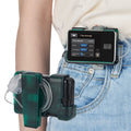 iGuerburn tSlim X2 Pump Case with Rotating Clip, Tandem Pump Holder, Excess Tubing Management, t:Holster Screen Cover (Green)
