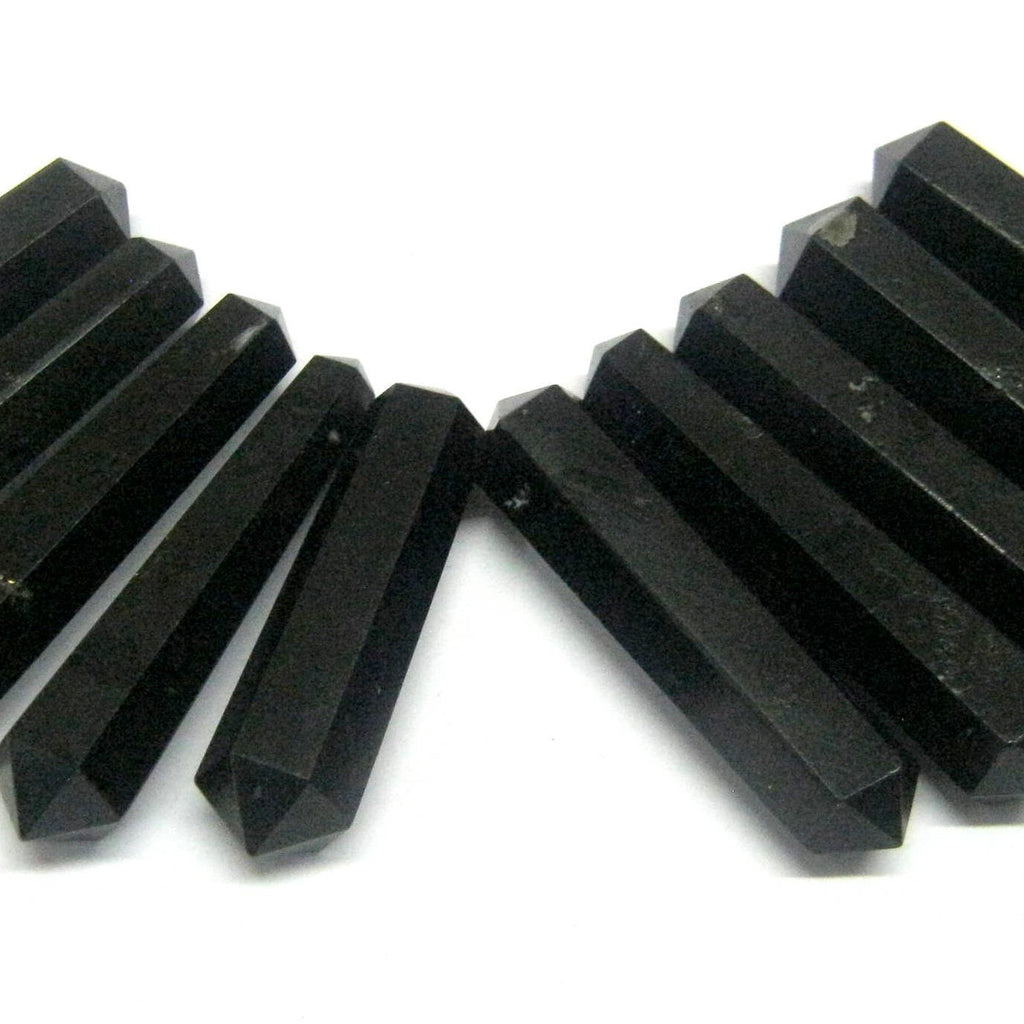 crystalmiracle Ten Black Tourmaline Double Terminated Points Wellness Fashion Jewelry Gift Crystal Healing
