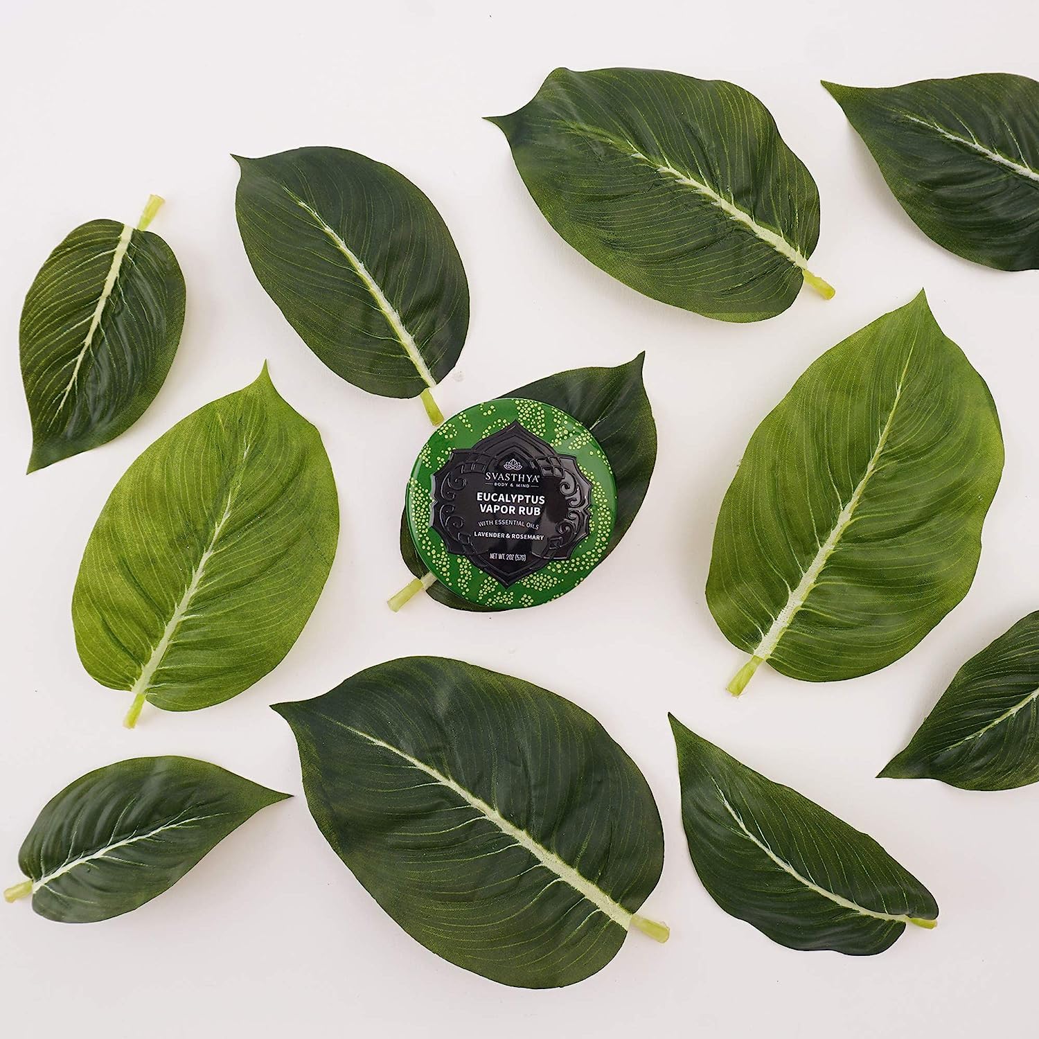 Svasthya Body & Mind Eucalyptus Vapor Rub - Opens Nasal Passages & Moisturizes The Skin, Cough, Stuffy Nose & Congestion Relief,