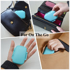 Meta-U Small Pill Box Supplement Case for Pocket or Purse - 3 Removable Compartments Travel Medication Carry Case - Daily Vitami