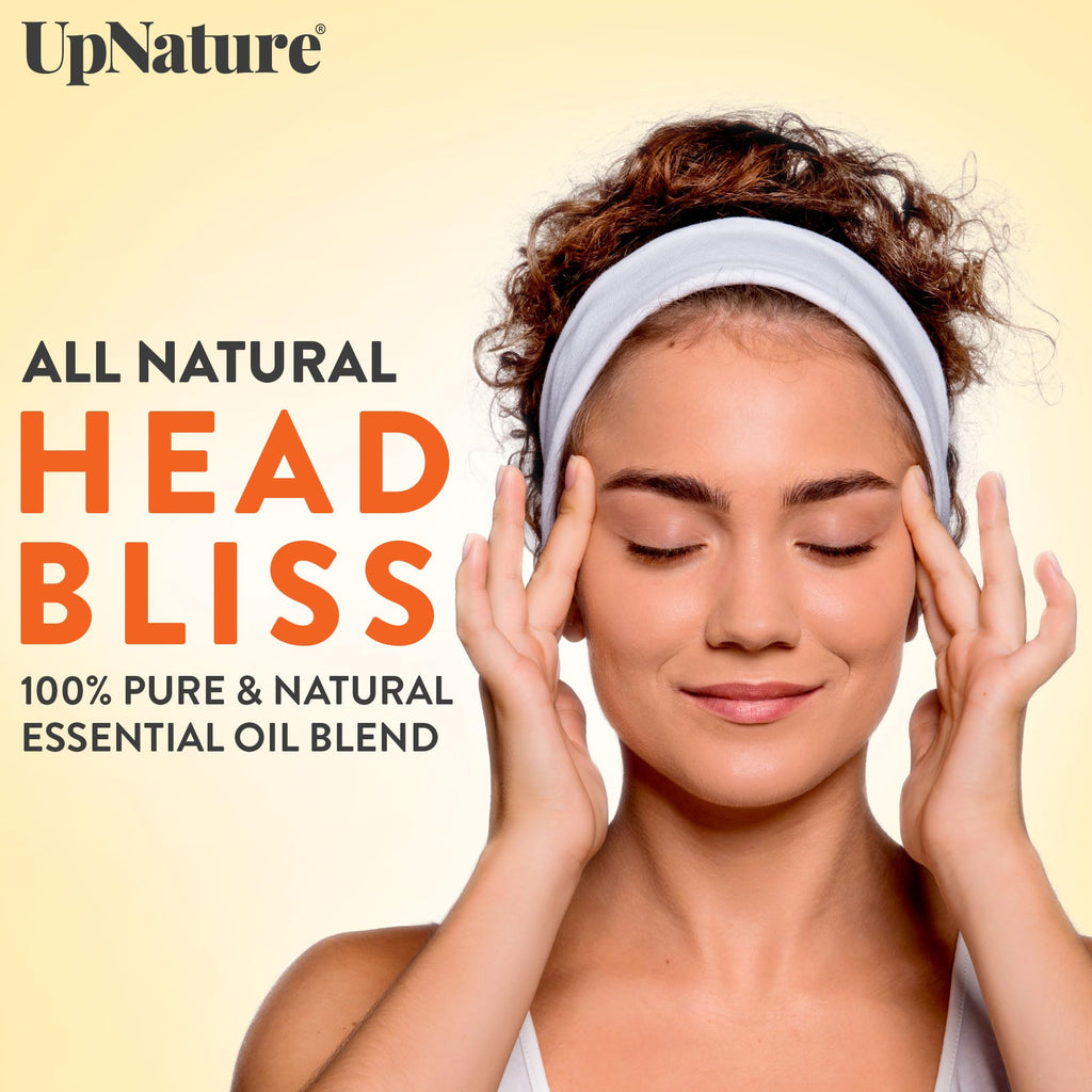 UpNature Head Bliss Essential Oil Roll On - Soothing Migraine and Head Tension Comfort with Instant Cooling Effect - Nurse Essen
