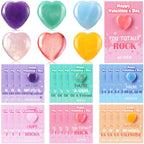 Nuanchu 24 Set Valentines Day Gifts Include 24 Crystal Heart Shape Stones Heart Rock Worry Stones 24 Valentines Day Inspirationa