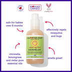 California Baby Natural Bug Spray | DEET Free Mosquito Repellent | Baby + Kids Bug Spray | Citronella Spray | Great Smell | 192