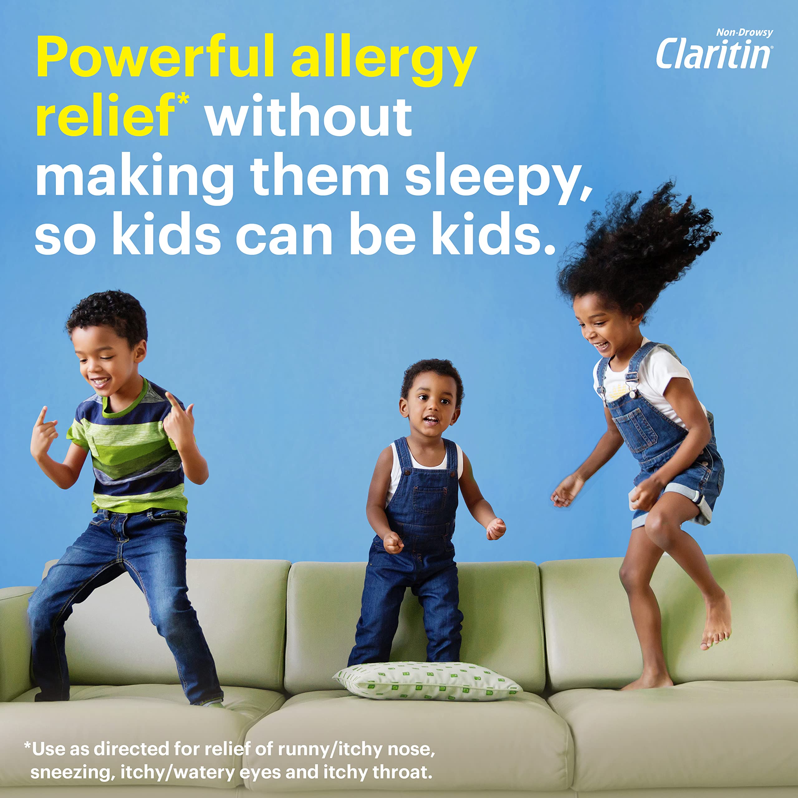 Childrens Claritin Chewables 24 HR Children Allergy Medicine, Grape, 60 Count