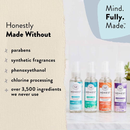 The Honest Company Plant-Based Hand Sanitizer Spray | Kills 99.9% of Germs | Hypoallergenic, Quick-drying + Moisturizing | Coast