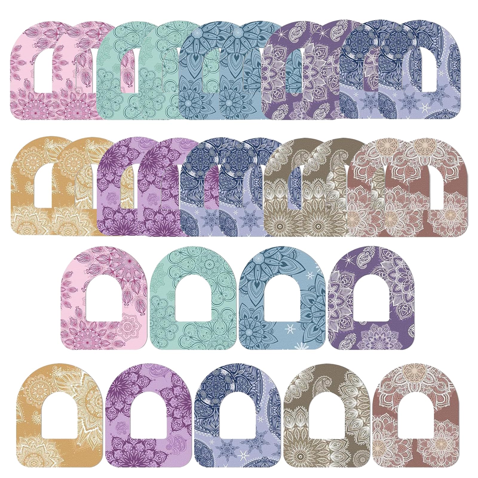 20 Pcs Adhesive Patches Compatible for Omnipod 5, Waterproof & Breathable CGM Overpatches, Pre-Cut Sensor Covers for Continuous 