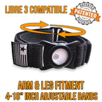 4-18 Inch Adjustable Freedom Band for Freestyle Libre 3 : Transmitter Protection Sensor Cover Arm & Leg Band -No More Adhesive P