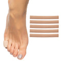 ZenToes Toe Tubes - Fabric Sleeve Protectors with Gel Lining - 5 Tube Sleeve Set - 29'' of Gel Lined Tubing, Size Small (1/2 Inc