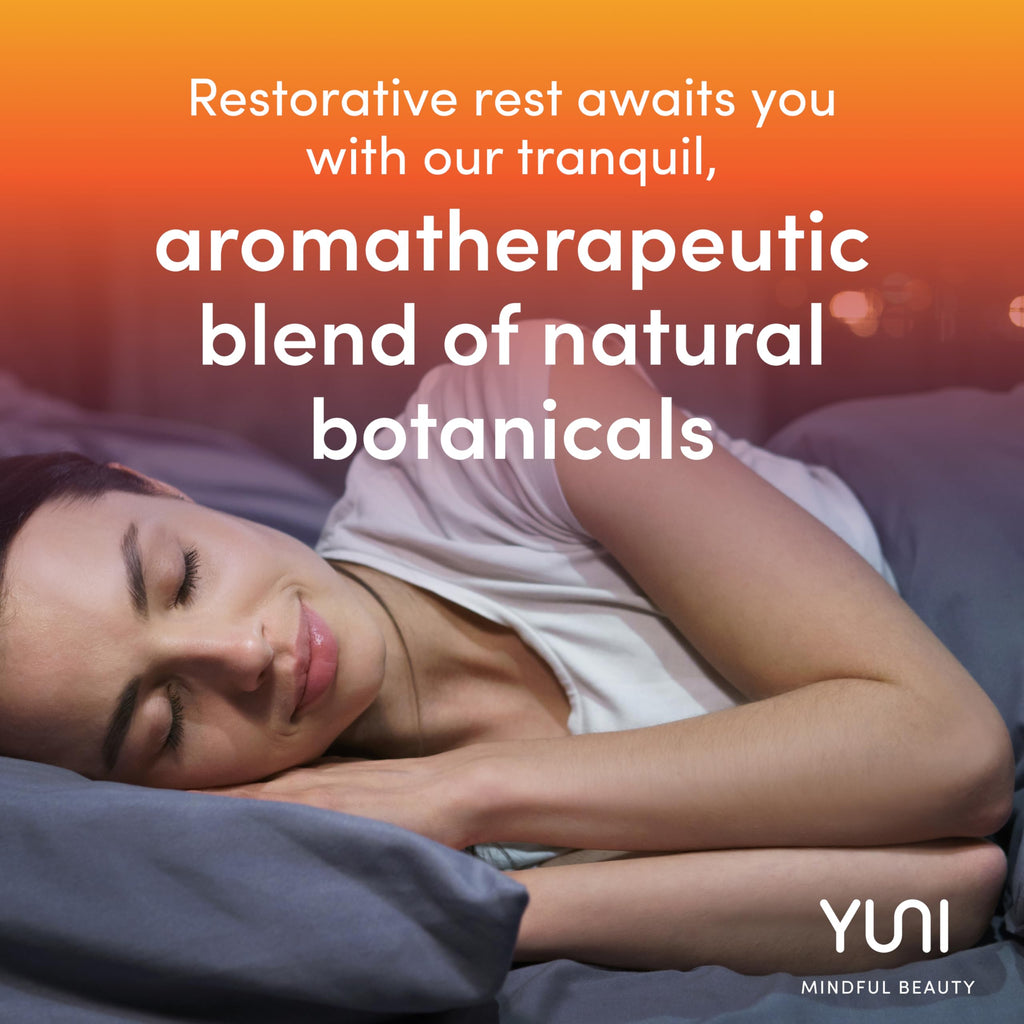 YUNI Beauty Aromatherapy Sleep Spray (2oz) Essential Oil Natural Sleep Aid Pillow Spray - Calming & Relaxing - Plant-based, Vega