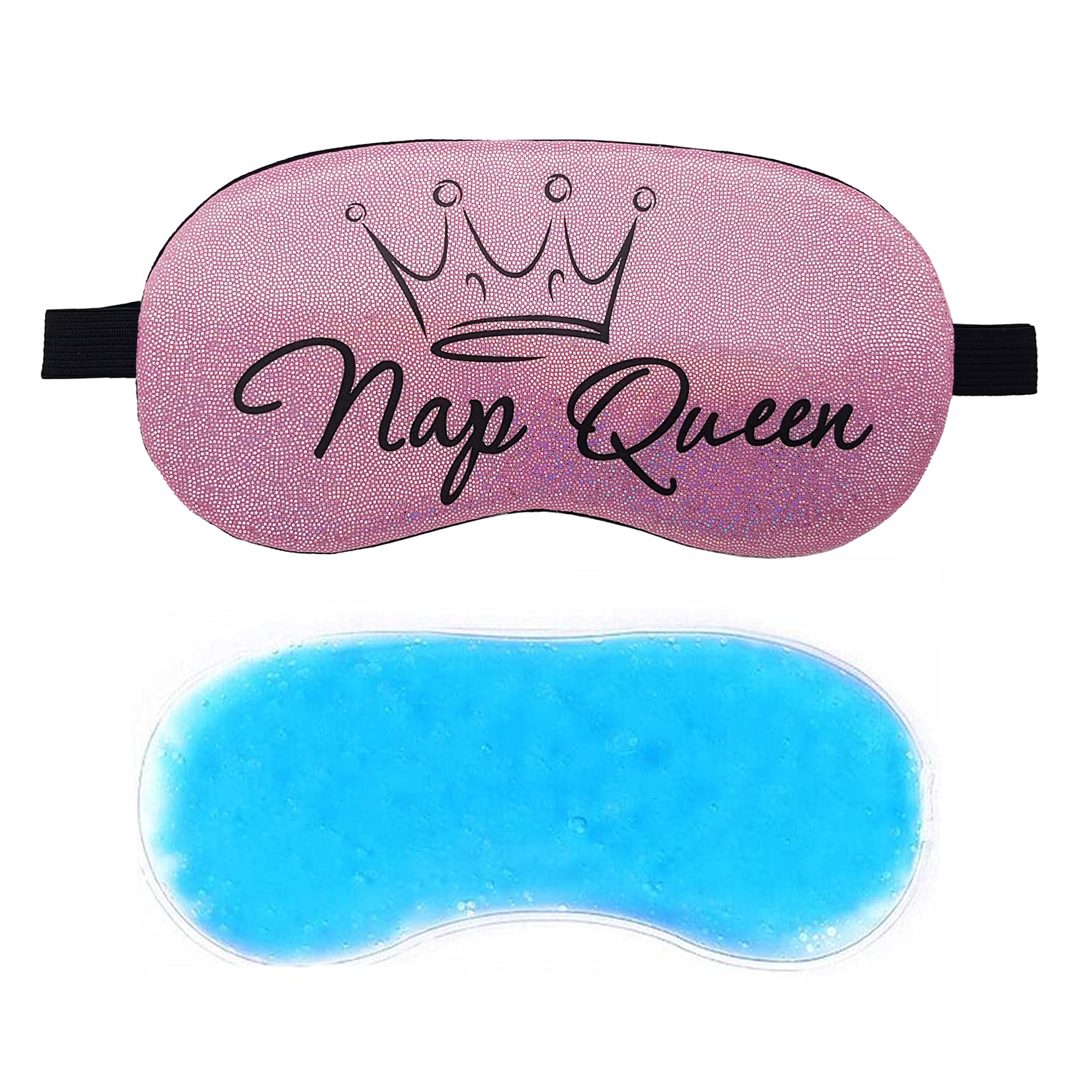Jenna Gel Sleeping Eye Shade Mask Cover For Insomnia, Meditation, Puffy Eyes And Dark Circles (Napqueen_Pink_Gel)