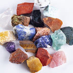 UFEEL 1 LB Bulk Rough Madagascar Stones Mix Natural Raw Crystal Stones for Tumbling Fountain Rocks Decoration Polishing Wire Wra