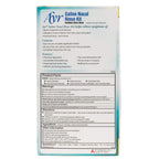 Ayr Saline Nasal Rinse Kit Soothing Sinus Wash, 50 Count Saline Nasal Rinse Mixture Packets Plus Applicator Bottle