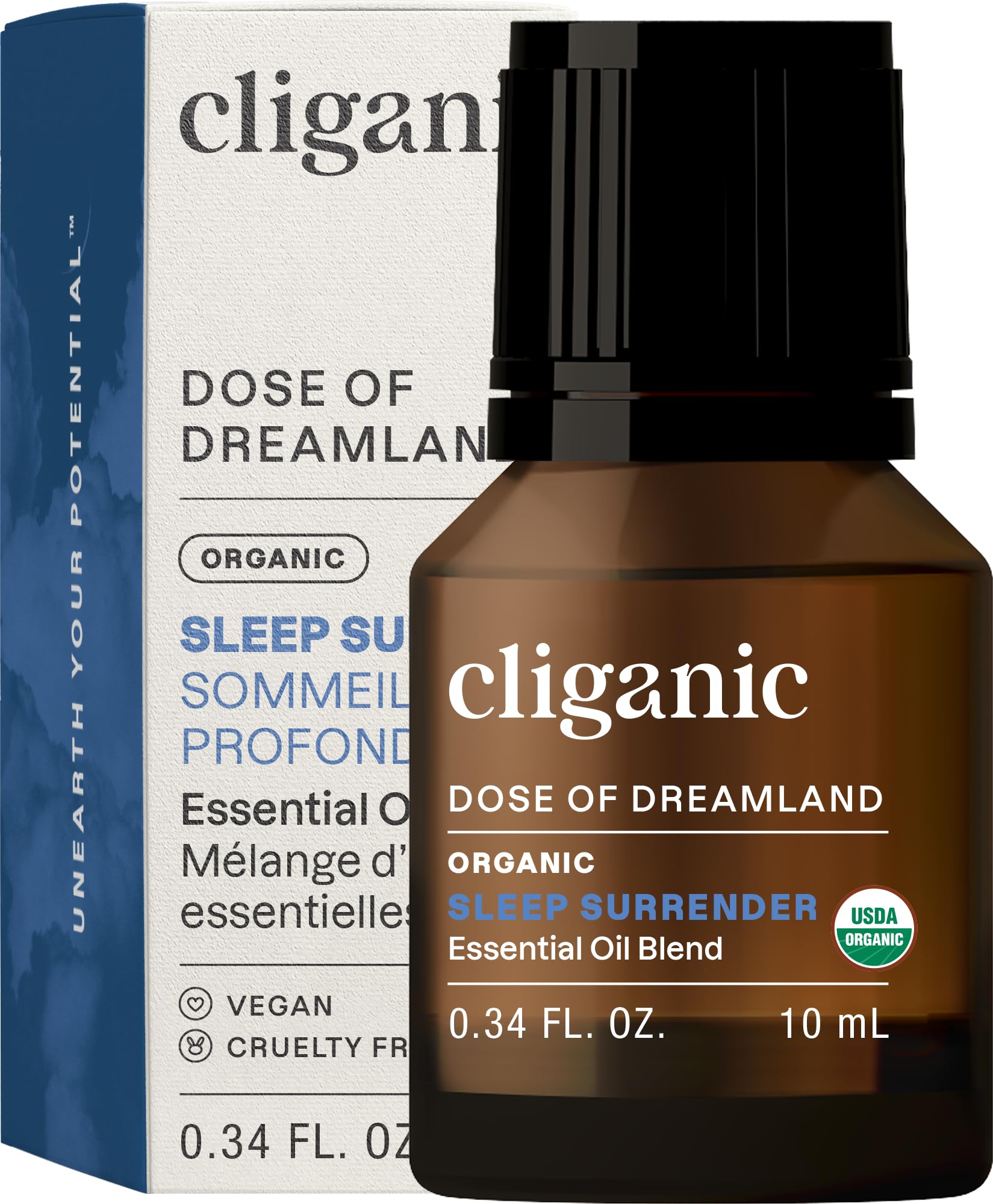 Organic Blend - Sweet Sleep by Cliganic for Unisex - 0.33 oz Oil