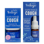 Oilogic Stuffy Nose & Cough Baby Essentials - Baby Humidifier Vapor Drops for Diffuser & Humidifier & Chest Vapor Rub - Gentle E