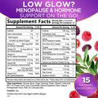 Menopause Supplements for Women - Multi Benefit Menopause Relief Vitamin Gummy for Mild Hot Flashes, Nights Sweats & Energy, Nat