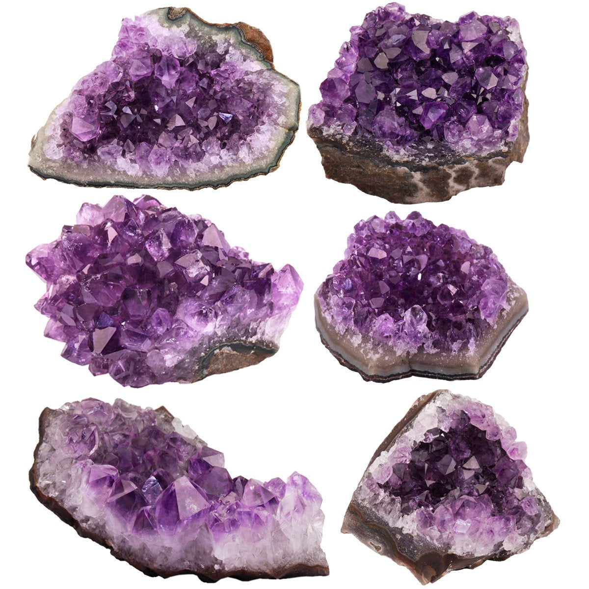 SUNYIK Natural Amethyst Quartz Crystal Cluster,Druzy Geode Specimen Gemstone Sculpture Sphere(0.1-0.2lb)