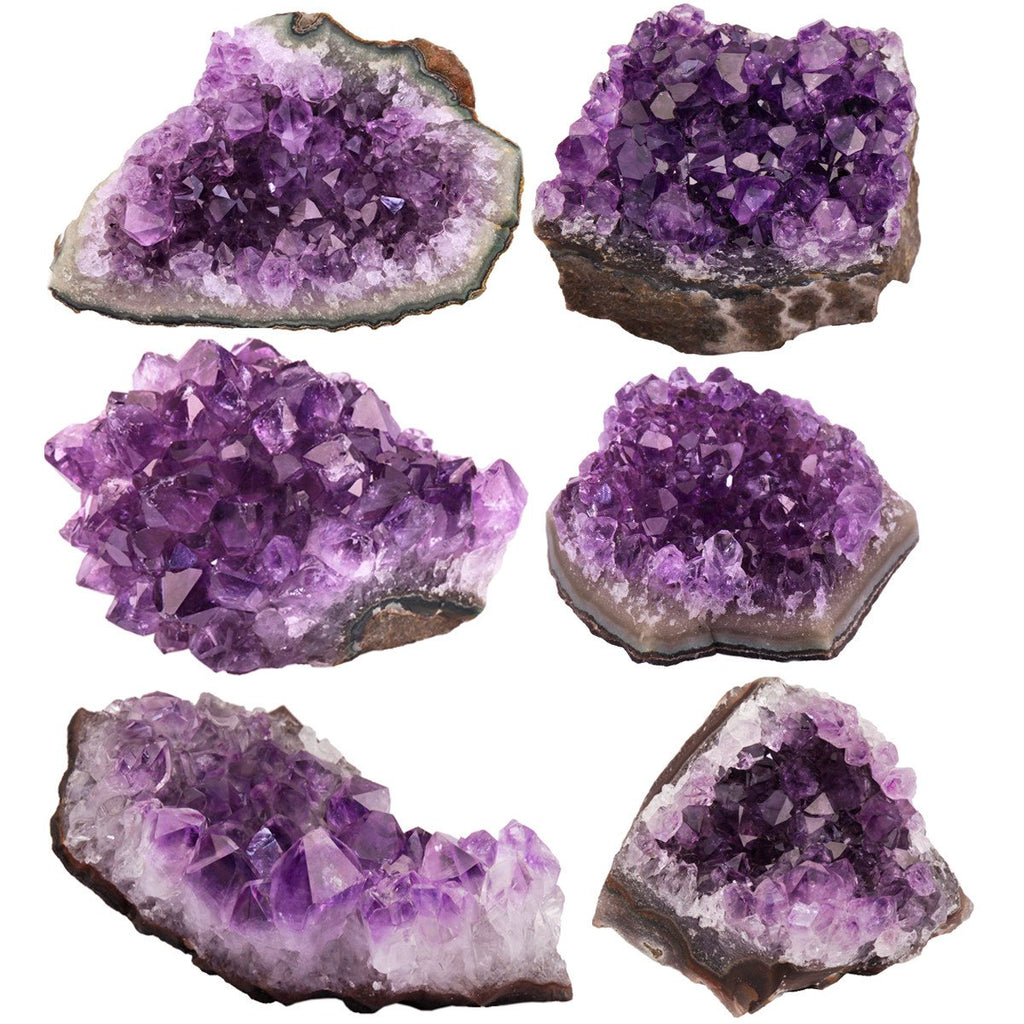SUNYIK Natural Amethyst Quartz Crystal Cluster,Druzy Geode Specimen Gemstone Sculpture Sphere(0.1-0.2lb)
