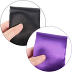 Hestya 2 Pack Sleeping Mask Satin Eye Mask (Black and Purple) Blindfold, 150 cm