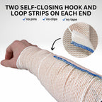 Elastic Bandage Wrap with Self-Closure [Pack of 10] 4 Inch Comfort Athletic Compression Roll, 5 Yards Stretched for Customized C