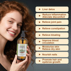 GYBOHO Castor Oil Pack Wrap Reusable & 16fl.oz Castor oil Organic Cold-Pressed Unrefined, with Disposable Castor oil Patches, fo