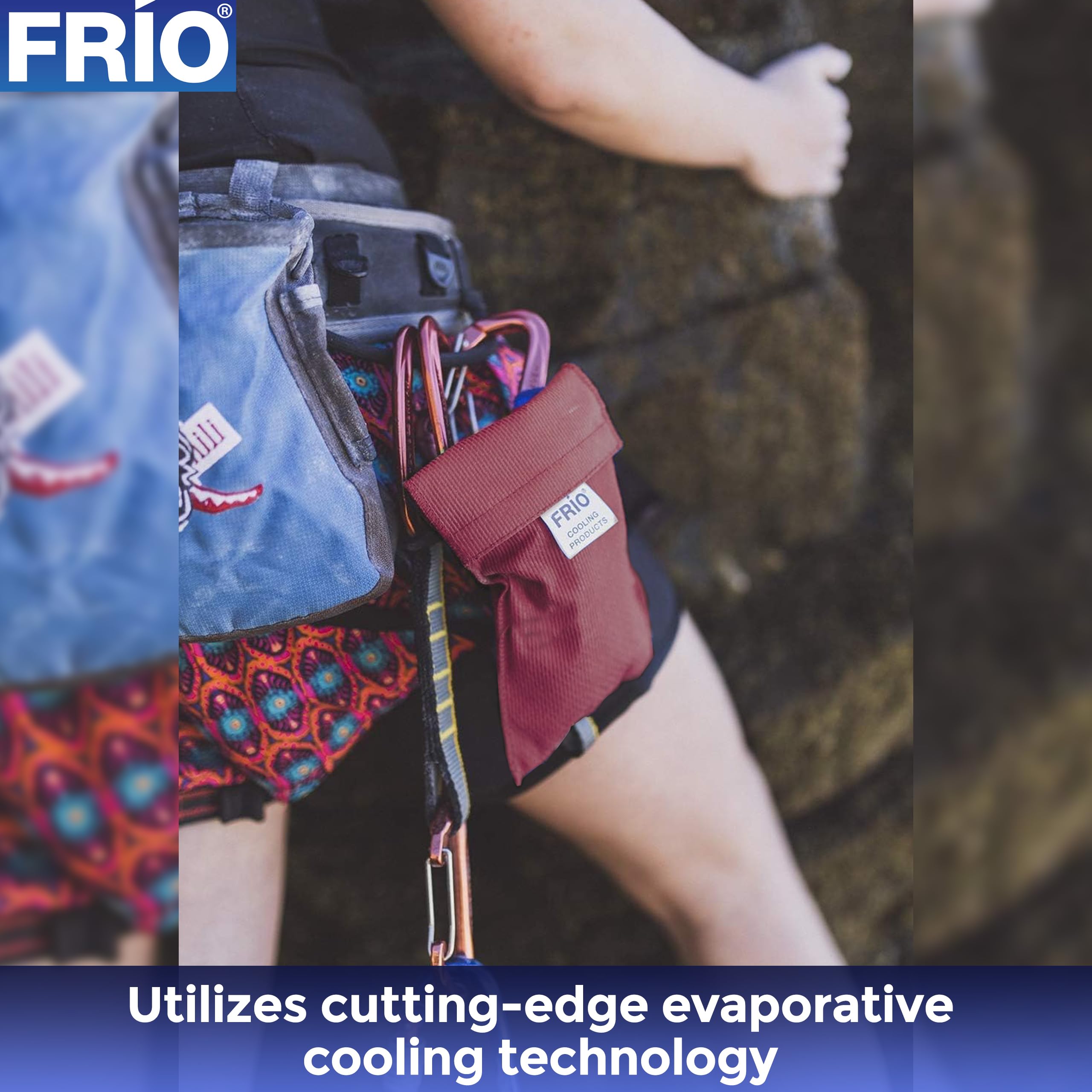 FRIO Large Cooling Wallet - Insulin Cooler for 45+ Hours of Stress Free On The Go Cooler Bag - No Ice, No Stress (Burgundy)