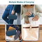 Canboc Carrying Case for Asthma Inhaler, Handheld Spacer for Adults and Kids, Masks, Hard Inhaler Box with Mesh Pocket fit Medic