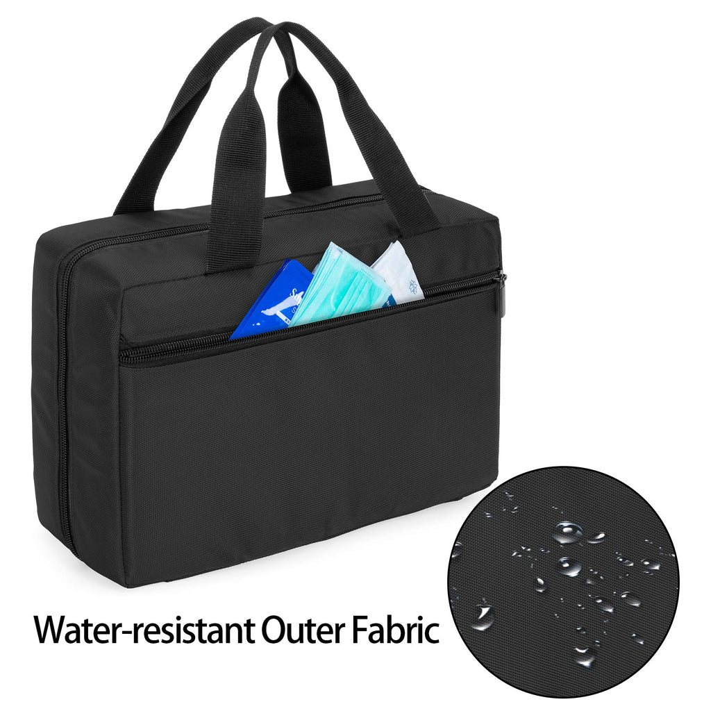 Trunab Small First Aid Kit Bag Empty Portable Emergency Kits Trauma Bag, Ideal for Car, Home, Camping and Hiking, Black, Bag Onl