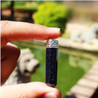 Sugandha Wellness Blue Goldstone Healing Crystal Necklace - Success, Positivity & Abundance Stone Pendant. Wealth & Protection.