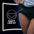 Always ZZZs Disposable Period Underwear, Size L, Absorbs 5X More Than an Ultra Thin Overnight Pad, Comfortable Sleep Worry-Free