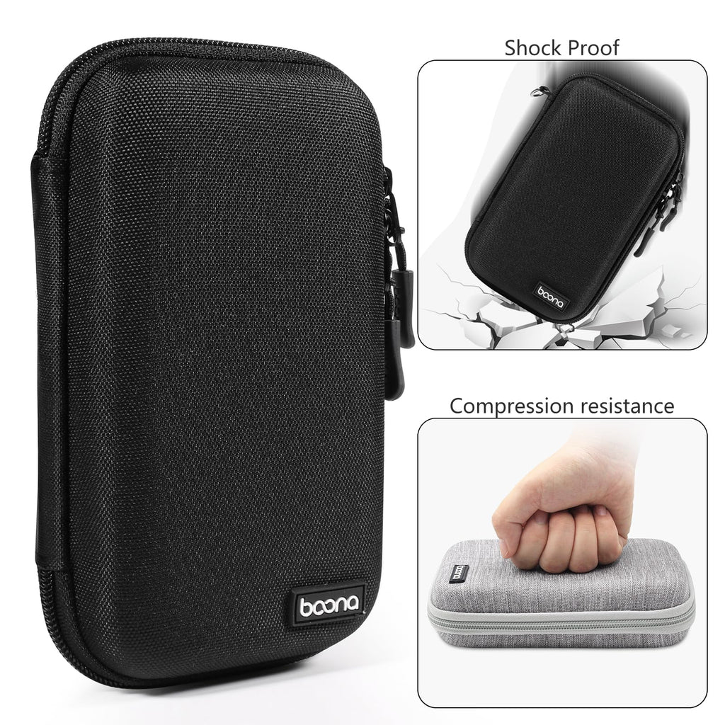 Diabetes Travel Case EVA Hard Shell Diabetic Supplies Bag Organizer for Blood Sugar Testing Kit, Glucose Monitor Kit with Meter,