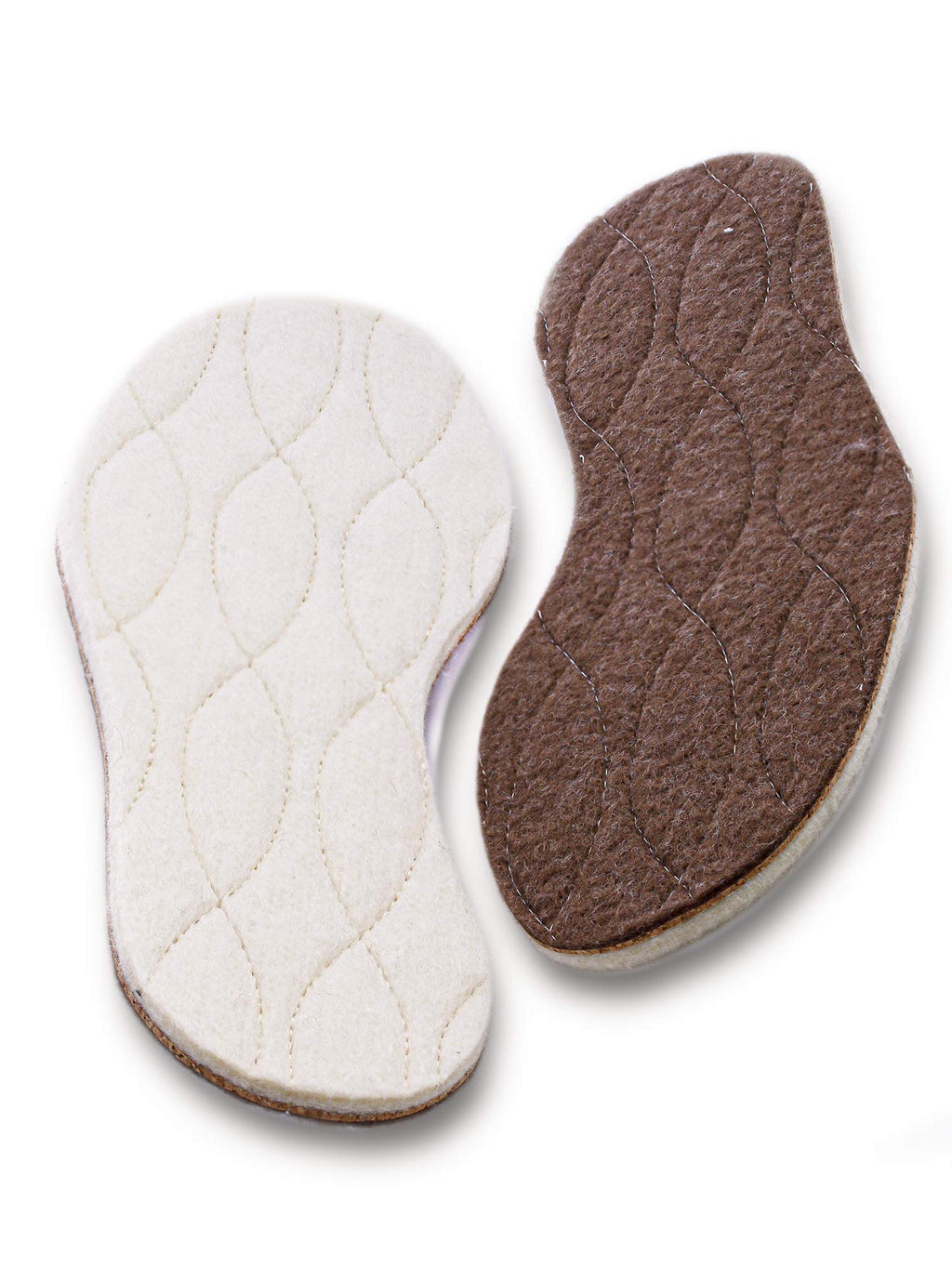 pedag Kids Keep Warm Insulating Insoles, Made in German, Quilted Lamb Wool, Felted Bottom, Cork Inner Layer, All Natural Materia