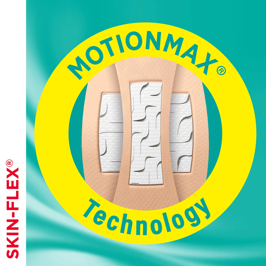 Band-Aid Brand Skin-Flex Adhesive Bandages for First Aid & Wound Care of Minor Cuts, Scrapes & Burns, Flexible Sterile Bandages