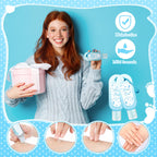 Gejoy 48 Sets Baby Shower Hand Sanitizer Bulk Baby Shower Party Favors for Guests Travel Size Hand Sanitizer Keychains Thank You