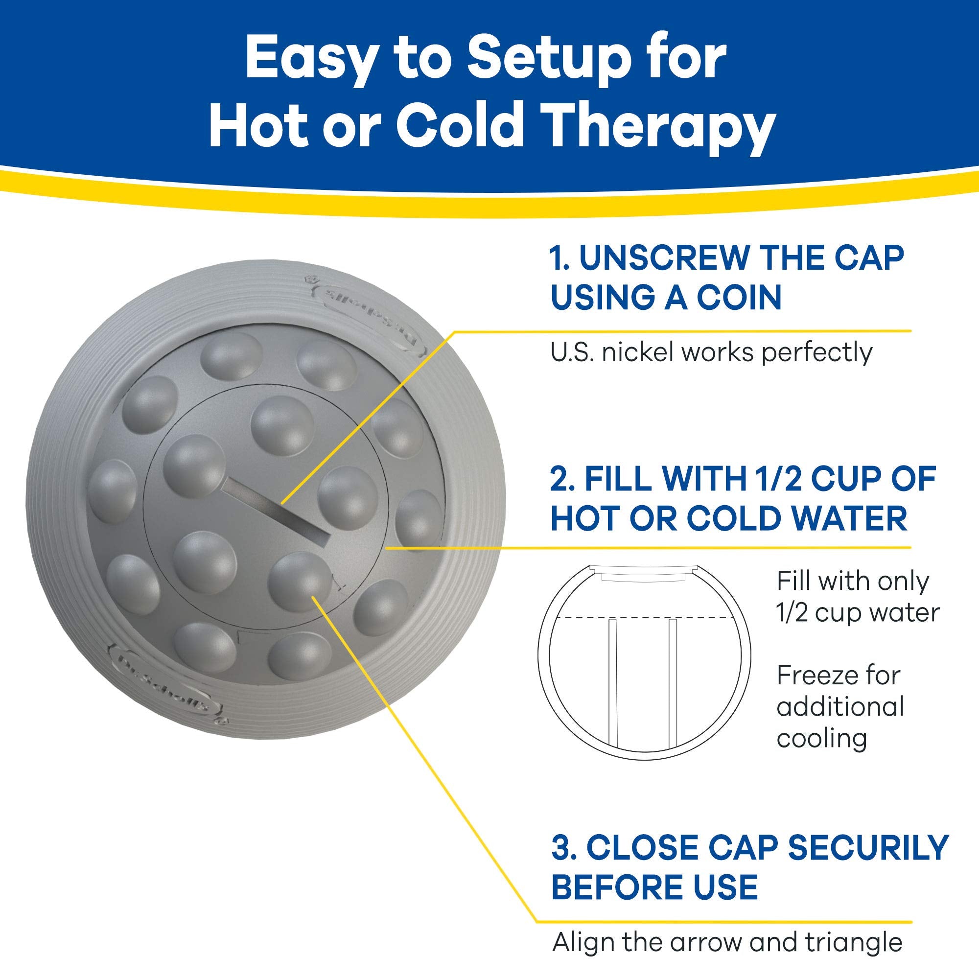 Dr. Scholls PLANTAR FASCIITIS Massage Ball, Hot & Cold Therapy