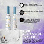 SOUL STICKS Cleansing Water 7.5 oz. Bottle for Clearing Negative Energy and Purifying Home (Go Away Evil)