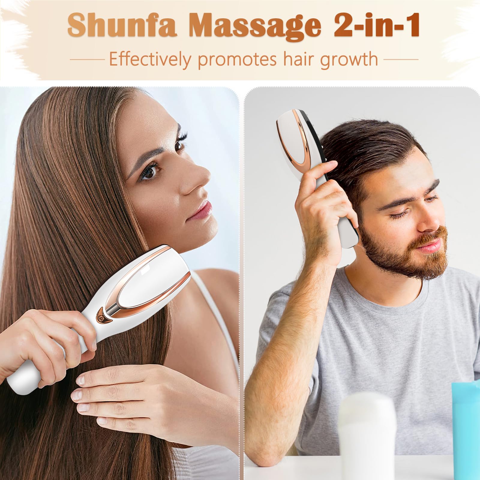 AIBOKEE Scalp Massager Hair Growth,Electric Scalp Massager for Hair Growth and Stress Relaxation,Hair Massager Scalp for Men & W