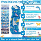 Sublaga 33 Style Kids Cartoon Bandages 300 Pcs Cute Bandages Adhesive Flexible Colorful Bandage Toddler Bandage Waterproof Prote