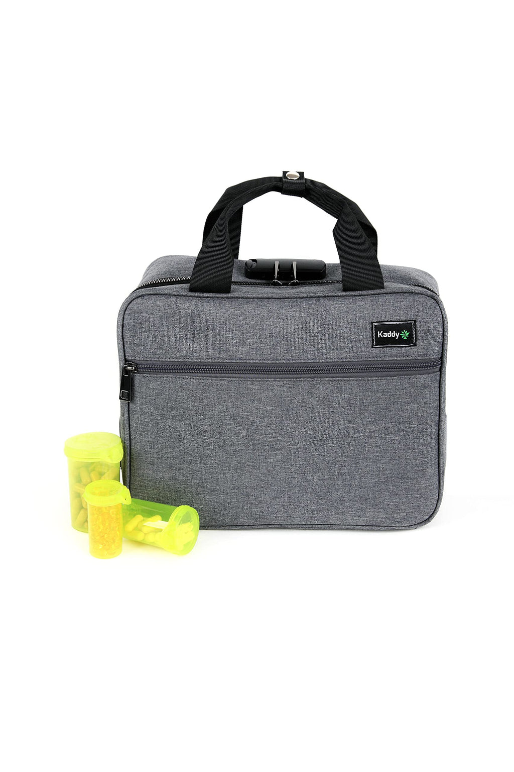 Kaddy Large Medicine Bag, Secure, Padded, Pill Organizer Box, Case for Bottles of Medicine or Supplements; Storage; Toiletry; 3 