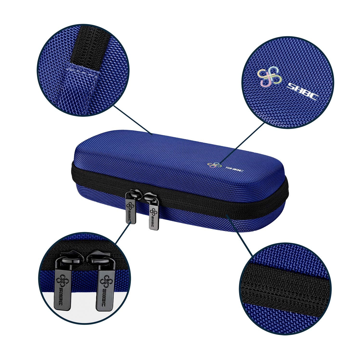 SHBC Insulin Cooler Travel Case for Diabetic Organize Medication Insulated Cooling Bag with 2 Ice Packs Blue