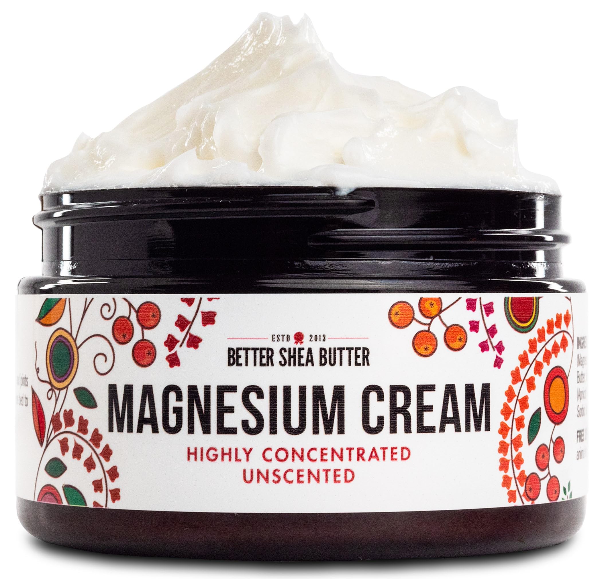 Better Shea Butter Magnesium Cream for Leg Cramps | Relieves Muscle Tension | Night Lotion Safe for Pregnancy, Kids and Babies |