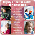 Tondiamo 4 Pairs Kids Motion Sickness Bands Travel Wristbands Kids Motion Sickness Relief Nausea Bands Wristbands Car Bracelet f