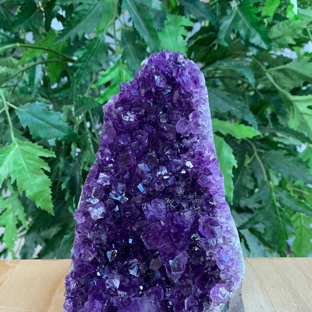 GAF TREASURES Uruguayan Deep Purple Amethyst Cluster, Amethyst Geode, Raw Amethyst, Amethyst Cathedral, Amethyst Druze (2-3 lb)
