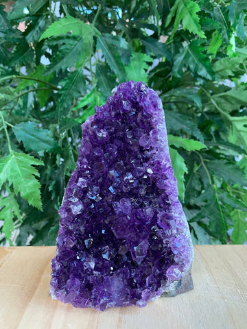 GAF TREASURES Uruguayan Deep Purple Amethyst Cluster, Amethyst Geode, Raw Amethyst, Amethyst Cathedral, Amethyst Druze (2-3 lb)