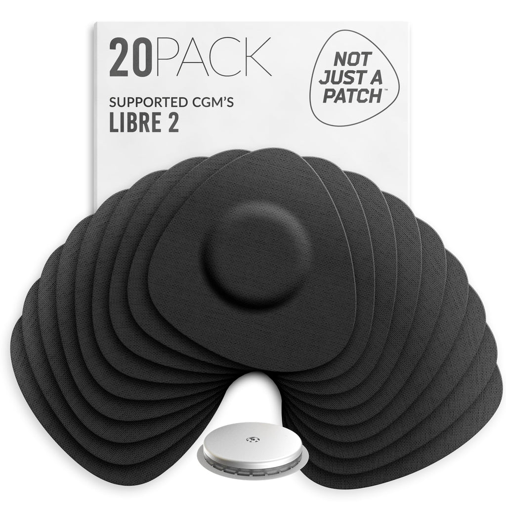 Not Just A Patch Freestyle Libre 2 Sensor Covers (20 Pack) Lingo CGM Patches for Freestyle Libre 2 - Water Resistant & Durable f